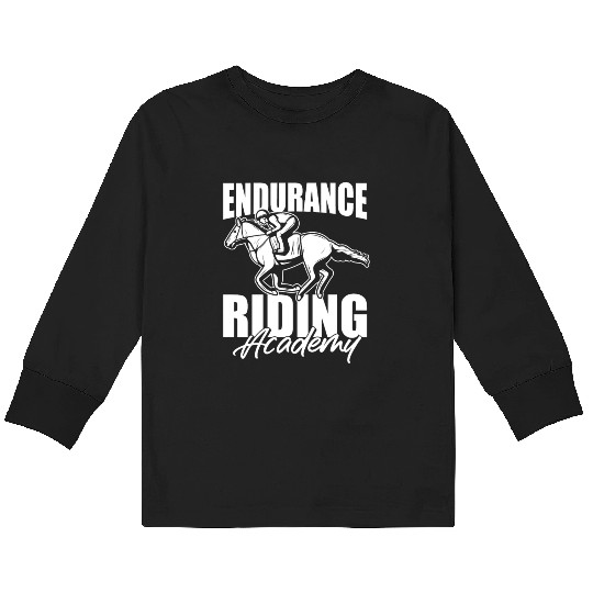 Horse Riding Academy Endurance Riding Kids Long Sleeve T Shirts
