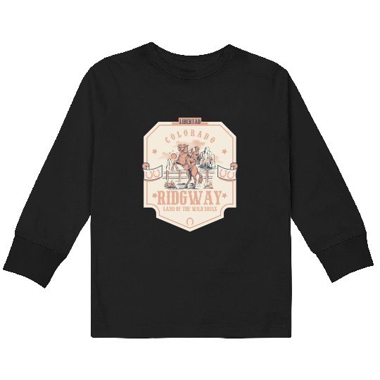 Ridgway colorado wild west town Kids Long Sleeve T Shirts