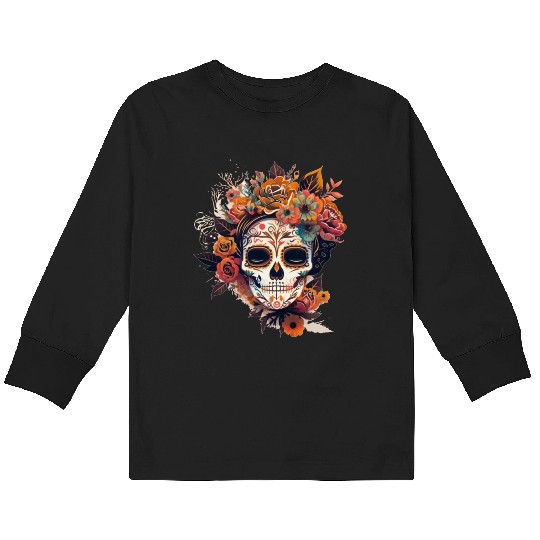 Frida Mexican frida kahlo woman painter art Kids Long Sleeve T Shirts