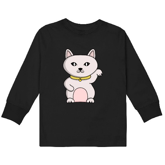 Magic Lucky Cat Kids Long Sleeve T Shirts