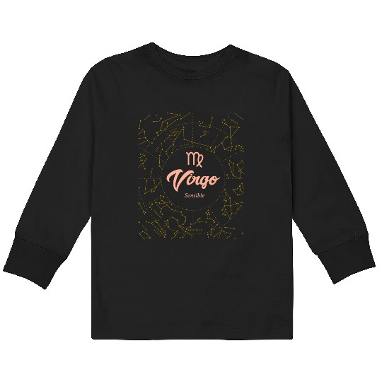 Virgo Sensible Astronomy Kids Long Sleeve T Shirts
