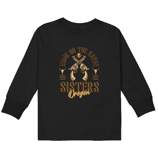 Sisters Oregon wild west town Kids Long Sleeve T Shirts