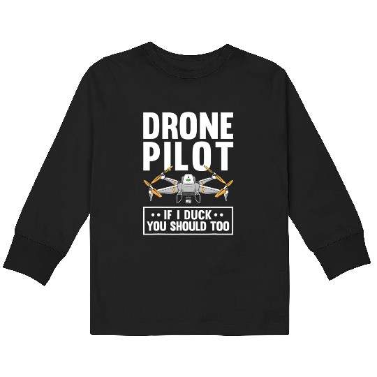 Funny Drone Pilot For Men Women RC Racing Pilots Kids Long Sleeve T Shirts