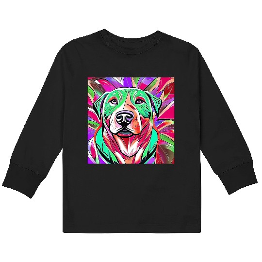 Labrador Dog Kids Long Sleeve T Shirts, Labrador Gifts,