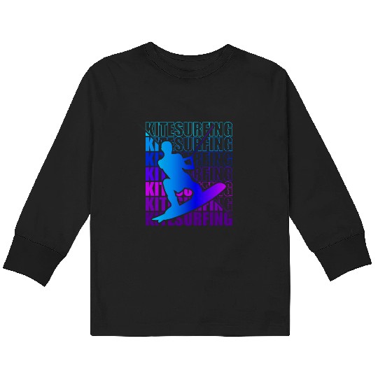 Kitesurfen Kite Surfing Kitesurfing Kids Long Sleeve T Shirts