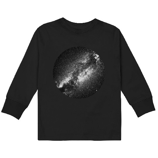 Milky Way Galaxy Kids Long Sleeve T Shirts