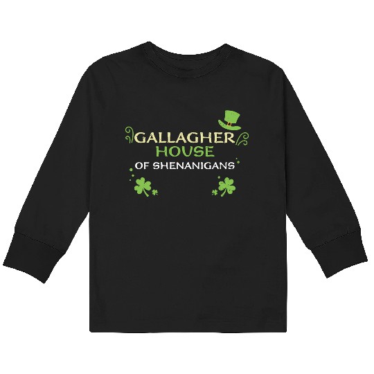 Gallagher House Of Shenanigans Kids Long Sleeve T Shirts