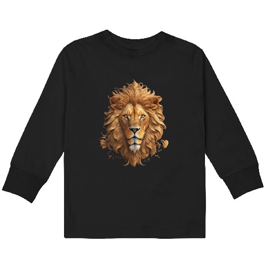 Lion Kids Long Sleeve T Shirts Slim Fit Design