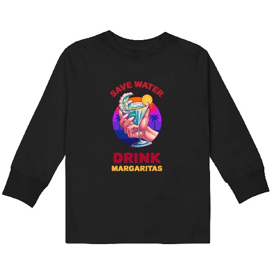 Margarita Save The Environment Kids Long Sleeve T Shirts