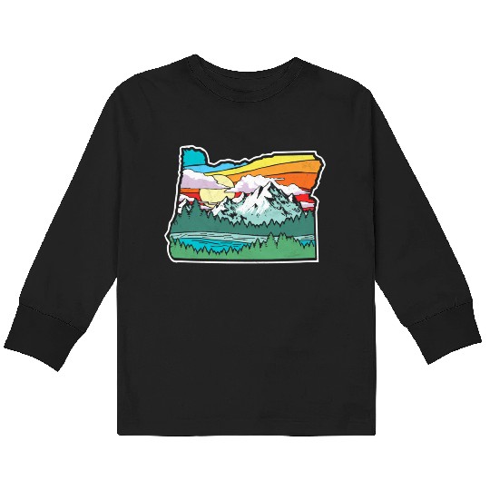 Oregon Nature Outdoors Kids Long Sleeve T Shirts