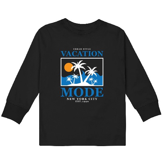 SUMMER VACATION Cool Kids Long Sleeve T Shirts