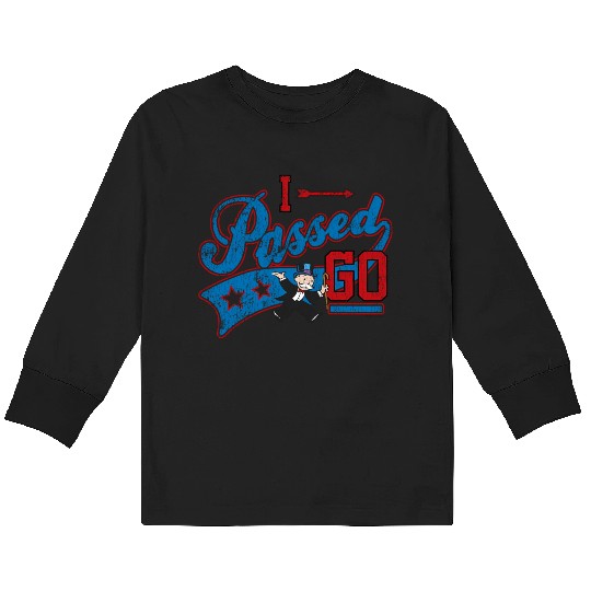 Graduation Americana Collegiate Text I Kids Long Sleeve T Shirts