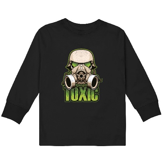 Toc Green Military And Safety Gas Kids Long Sleeve T Shirts