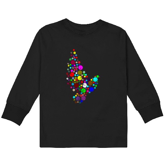 Bird Colourful bird Kids Long Sleeve T Shirts