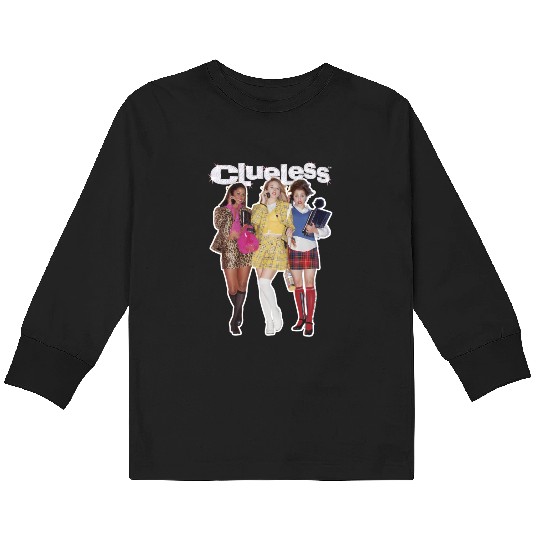 Clueless Bedazzled Logo Kids Long Sleeve T Shirts