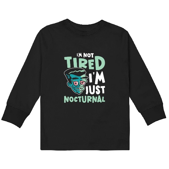 Night Shift Worker Graveyard Duty Kids Long Sleeve T Shirts