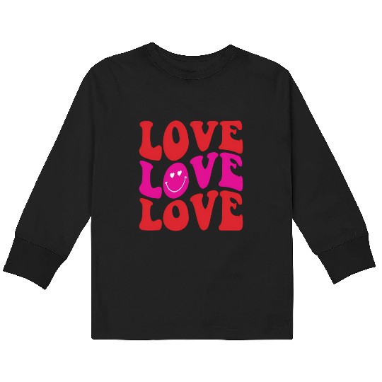 Winter-Love Kids Long Sleeve T Shirts