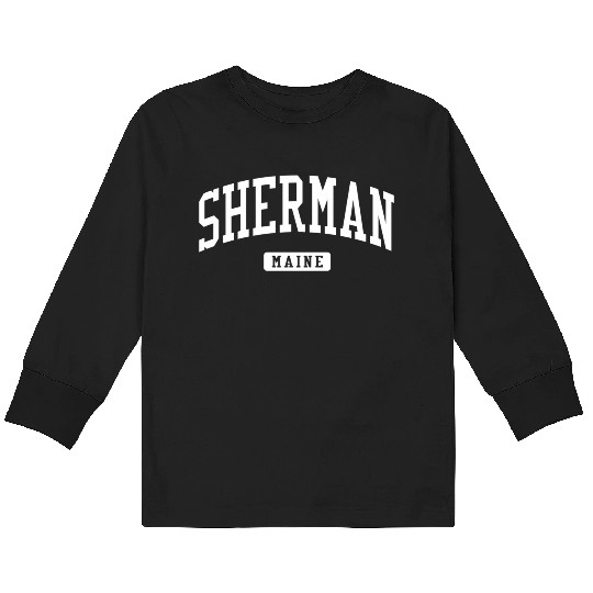 Sher Maine Me Vintage Athletic Sports Kids Long Sleeve T Shirts