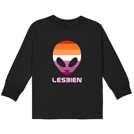 Lesbien aka lesbian alien Kids Long Sleeve T Shirts