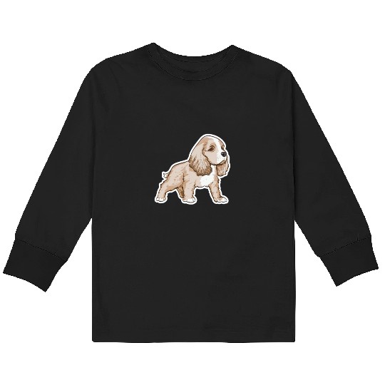 Cavalier King Charles Spaniel Kids Long Sleeve T Shirts