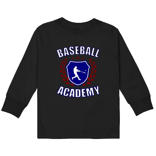 Baseball Academy 2 Kids Long Sleeve T Shirts