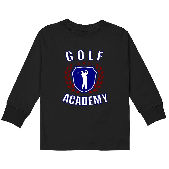 Golf Academy Kids Long Sleeve T Shirts