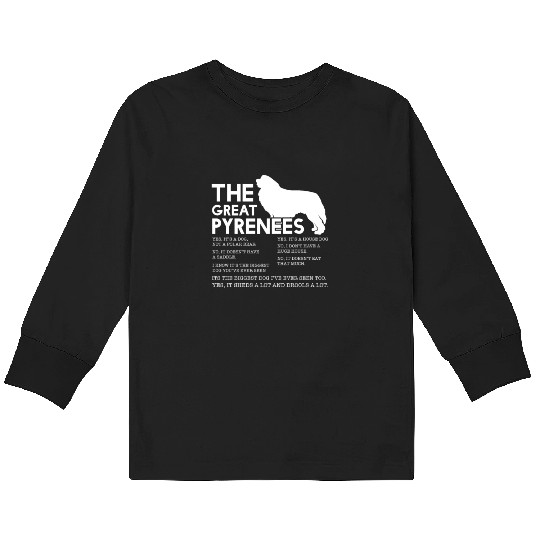 The Great Pyrenees Kids Long Sleeve T Shirts