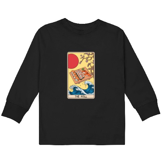 Tarot Card Reader Sushi Lover Sushi Eater Japanese Kids Long Sleeve T Shirts