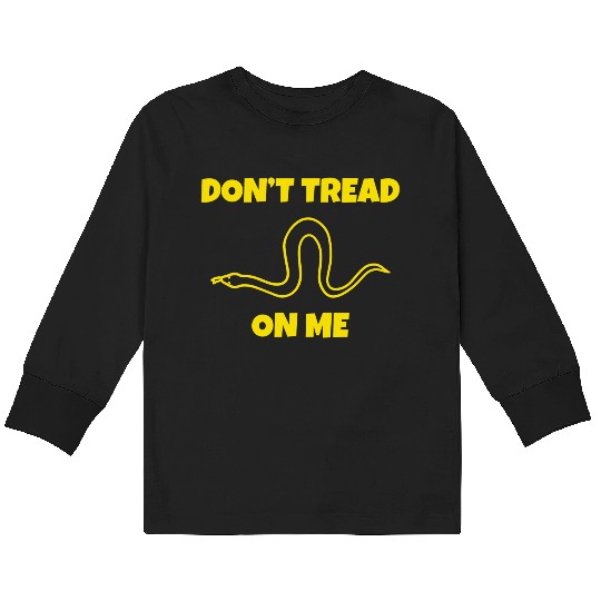 Dont Tread On Me Line Snake Kids Long Sleeve T Shirts