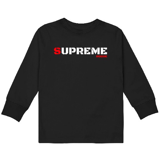 Supreme Rogue Bad Military Style Gaming Gamer Kids Long Sleeve T Shirts