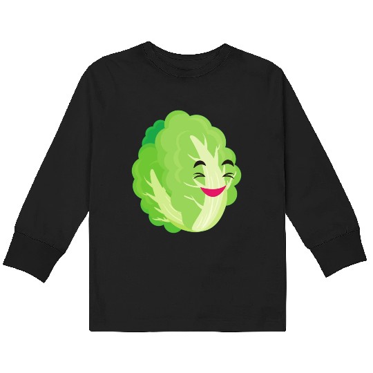 lettuce green Kids Long Sleeve T Shirts