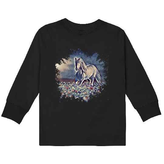 Horse Kids Long Sleeve T Shirts