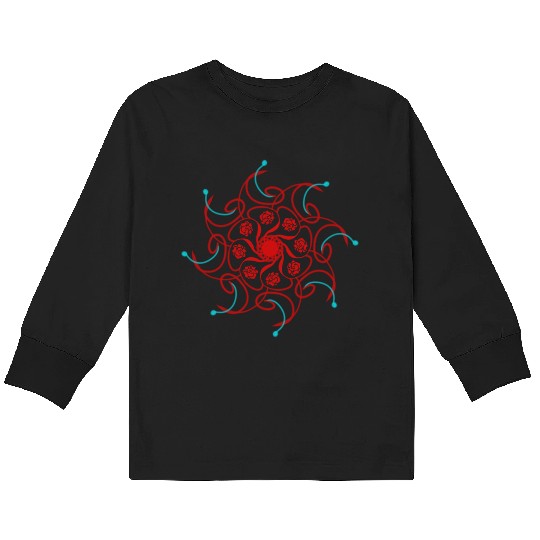 Artistic Blossom Kids Long Sleeve T Shirts