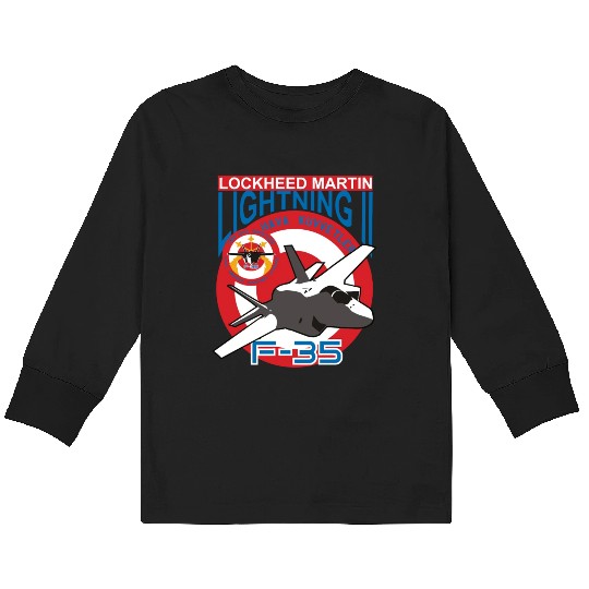 Lockheed Martin F 35 Kids Long Sleeve T Shirts