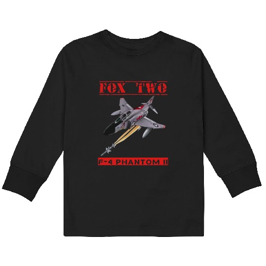FOX TWO F 4 Phantom II Kids Long Sleeve T Shirts