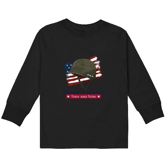American Veteran | US Veteran | Military Veteran Kids Long Sleeve T Shirts