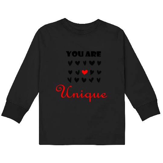 YOU ARE UNIQUE Kids Long Sleeve T Shirts