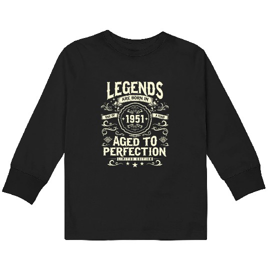 1951 Vintage Birthday Gift Kids Long Sleeve T Shirts