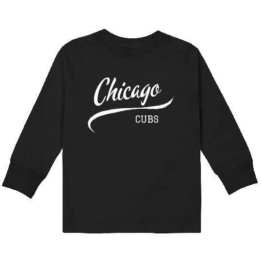 Cubs Vintage Kids Long Sleeve T Shirts