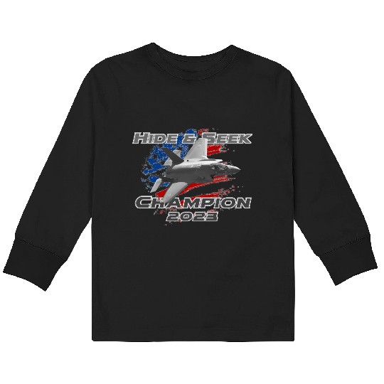 F-35 Hide and Seek Champion Kids Long Sleeve T Shirts