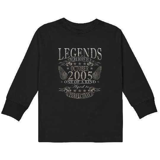 october 2005 Anniversary october 2005 october Kids Long Sleeve T Shirts