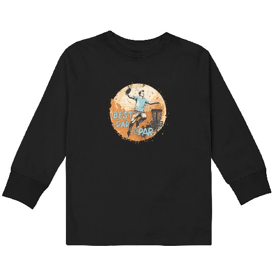Disc-Golf-Player Disc-Golfing Game Father's Day Kids Long Sleeve T Shirts