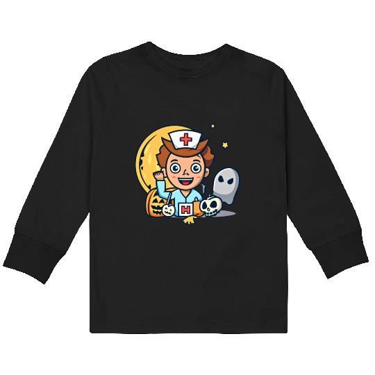 Elevate your at-home Halloween gatherings Kids Long Sleeve T Shirts