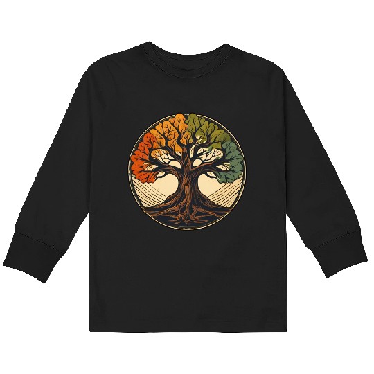 Tree / Wood / Forst / Tree of Life / Leaves Kids Long Sleeve T Shirts