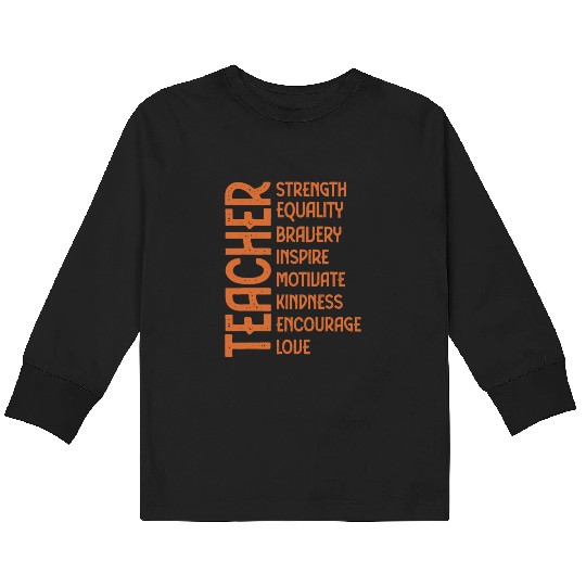 Melanin Teacher Black History Month Juneteenth Kids Long Sleeve T Shirts