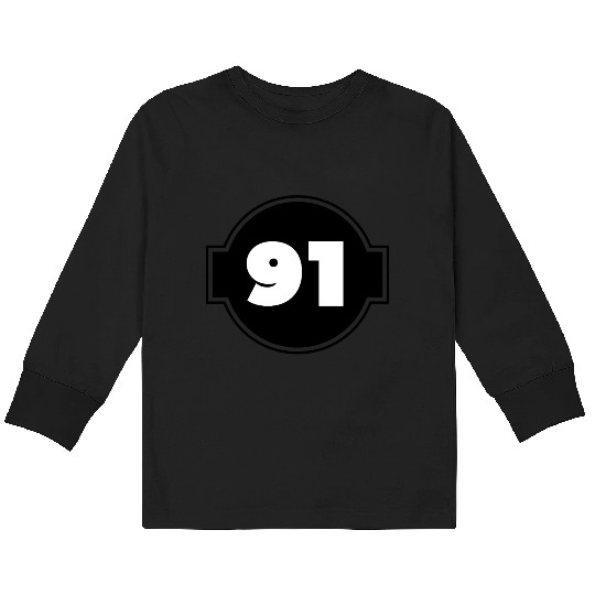 Congratulations Today 91 Years Old - Ninety-Nine Kids Long Sleeve T Shirts