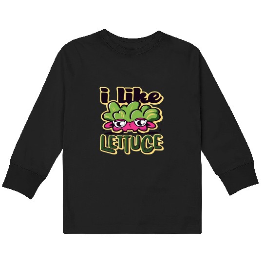 I Like Lettuce Kids Long Sleeve T Shirts