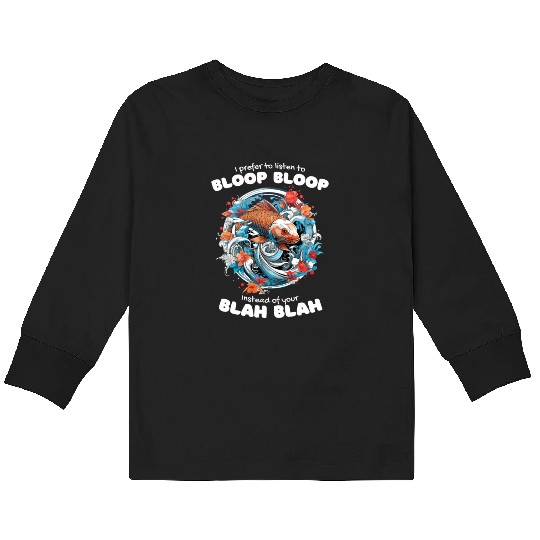 Koi Fish Koi Carp Japanese Koi Garden-Pond funny Kids Long Sleeve T Shirts