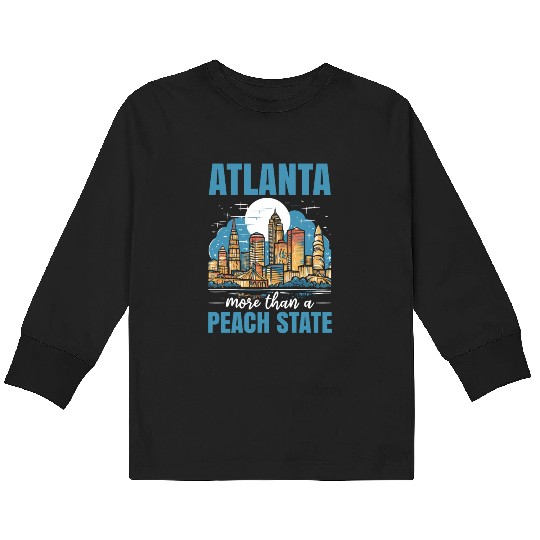 Atlanta City Georgia USA America United States Kids Long Sleeve T Shirts