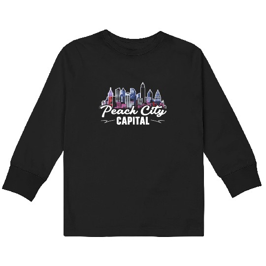 Atlanta City Georgia USA America United States Kids Long Sleeve T Shirts